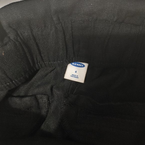 Old navy linen blend shorts size 4 - Picture 3 of 3